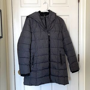 Double layered grey winter jacket